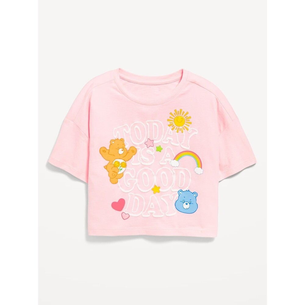 Old Navy Loose Cropped Licensed Graphic T-Shirt for Girls SZ-XXL Care Bears